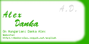 alex danka business card